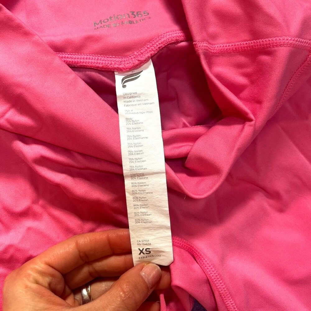 Fabletics sports bra and shorts set